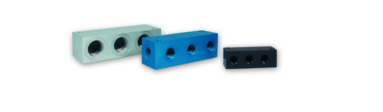 Luftverteiler und Verteilerblöcke für Pneumatik – eba pneumatic